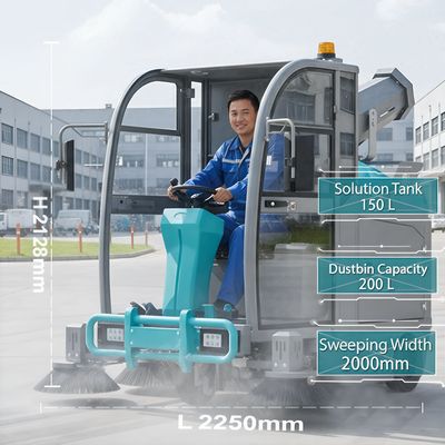 凯迪斯S9驾驶式扫地车 水泥厂灰尘砂石落叶清扫车租售